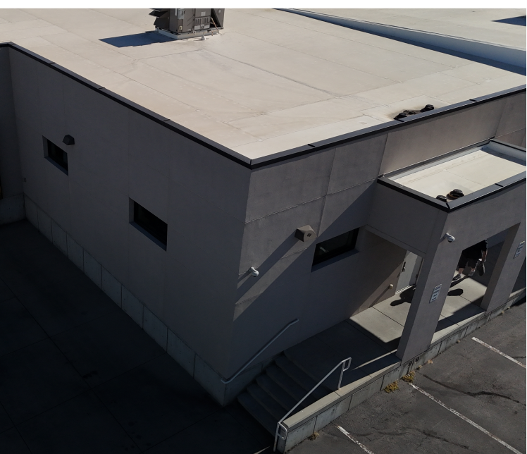 commercial outside drone shot